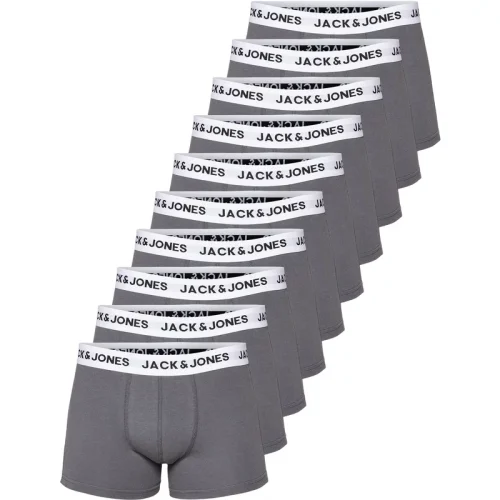 Jack & Jones Heren boxershorts effen jacsolid mega multipack 10-pack