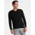 Ombre Heren v-hals sweater ribgebreide boorden – bs-0107zw