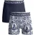 Muchachomalo Heren 2-pack boxershorts print/effen