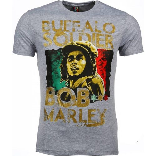 Local Fanatic T-shirt bob marley buffalo soldier print