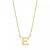 Isabel Bernard Kettingen – Le Marais Chloé 14 Karat Initial Necklace Letter E in gold