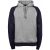 Tee Jays Heren two-tone hooded sweatshirt