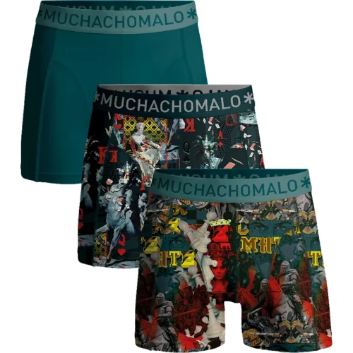 Muchachomalo Jongens 3-pack boxershorts chessplay