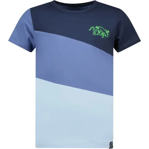 B.Nosy Jongens t-shirt colorblock gecko navy