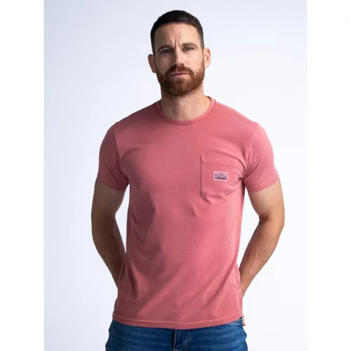 Petrol Industries Heren t-shirt m-1040-tsr639 3166 red brick