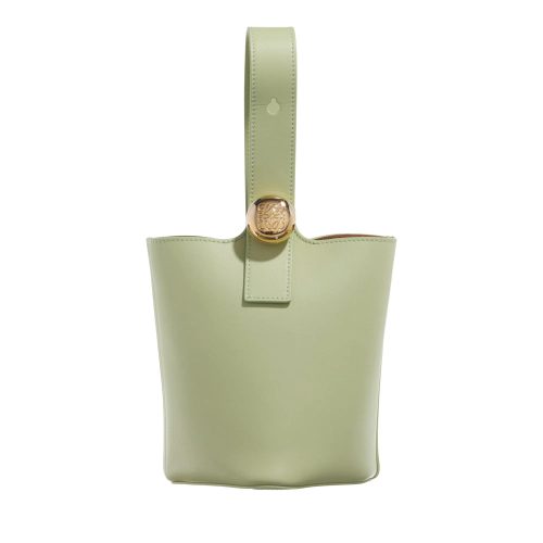 Loewe Bucket bags – Mini Pebble Bucket Leather Bag in groen