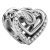 Pandora Charms – Funkelnde Verschlungene Herzen Charm in silver