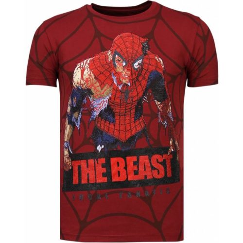 Local Fanatic The beast spider rhinestone t-shirt