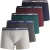 Jack & Jones Boxershorts heren trunks friday pack 5-pack dark grey melange