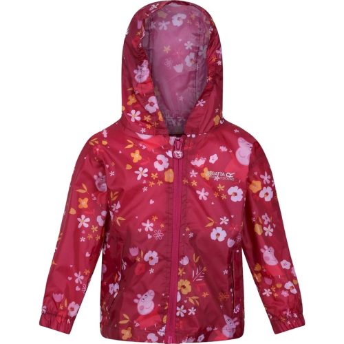 Peppa Pig Regatta childrens/kids floral packaway waterproof jacket