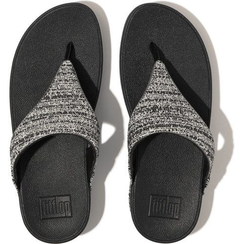 FitFlop Lulu shimmerweave toe-post sandals