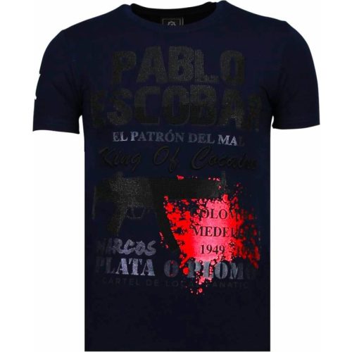 Local Fanatic Pablo escobar narcos rhinestone t-shirt