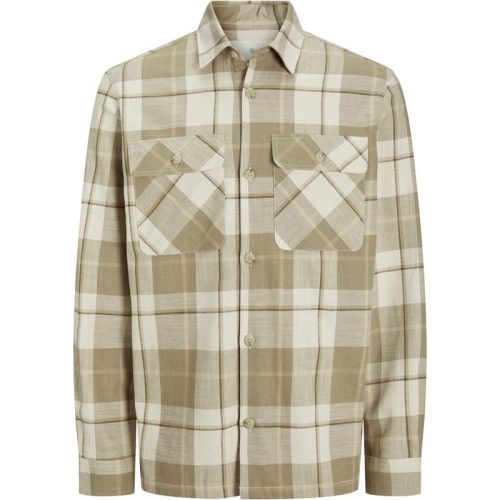 Jack & Jones jprccraymond spring check overshirt 12274956 white pepper