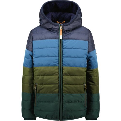 Moodstreet Jongens winterjas colourblock stripe