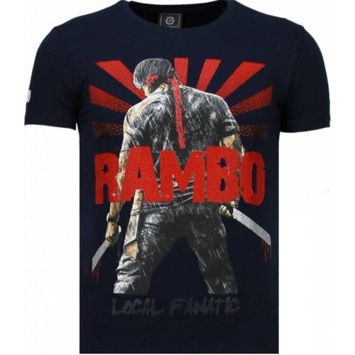 Local Fanatic Rambo shine rhinestone t-shirt