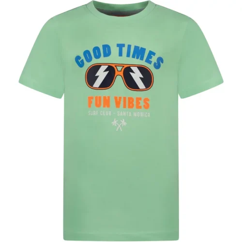 TYGO & vito Jongens t-shirt good times fun vibes mint