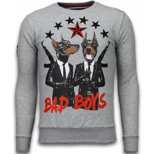 Local Fanatic Bad boys rhinestone sweater