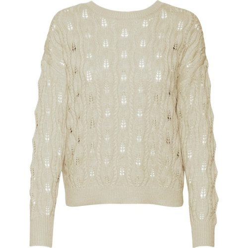 Vero Moda Vmverena ls o-nk backdetail pullove ecru