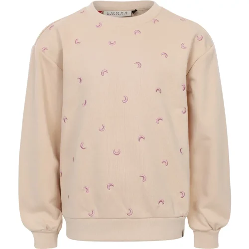 Looxs Revolution Meisjes sweater embroidery latte