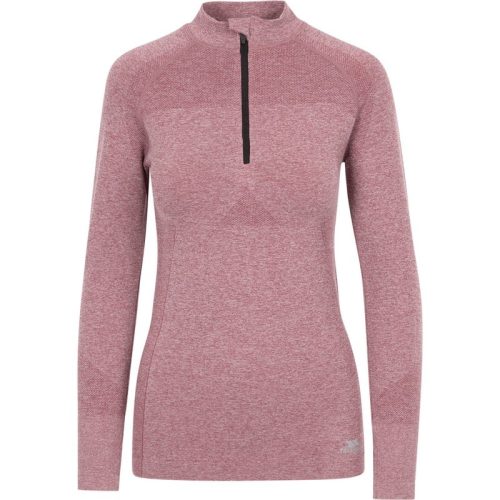 Trespass Dames pelina half zip active top met lange mouwen