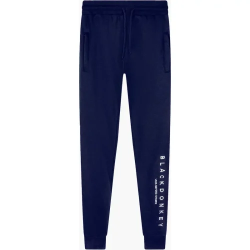 Black Donkey Athena pants i navy/white