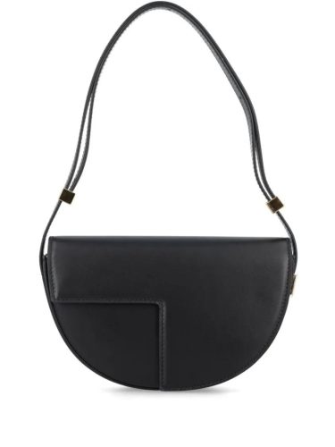 Patou Shoppers – Black Nappa Leather Bag in zwart