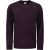 No Excess Pullover crewneck 2 coloured chenil aubergine