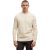 Denham Knit crew eggnog & off white melange