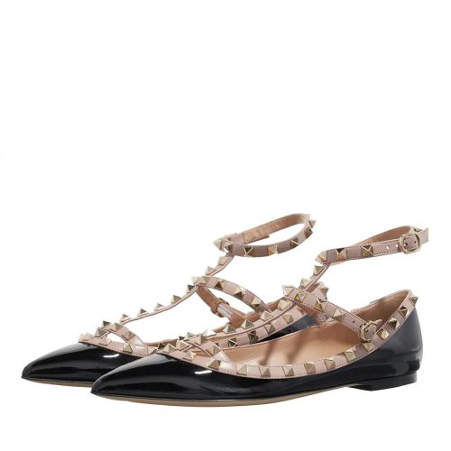 Valentino Garavani Loafers – Ballerina Rockstud in zwart