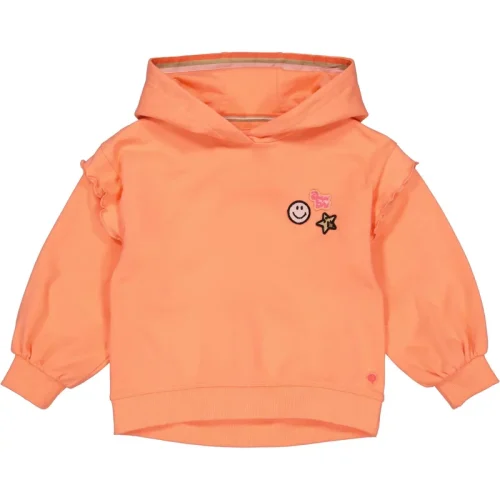 Quapi Meisjes hoodie amber coral fushion