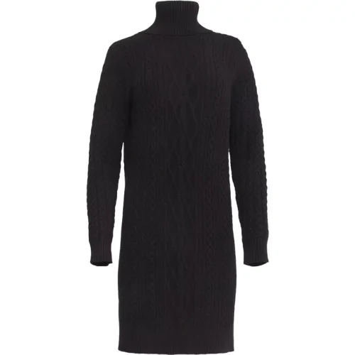 Smashed Lemon 24629 999 knit dress black