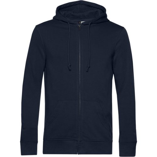 B and C Unisex inspire organic full zip hoodie voor volwassenen