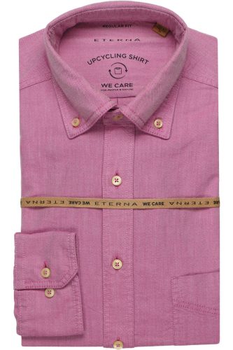 ETERNA Casual Regular Fit Overhemd fuchsia, Effen