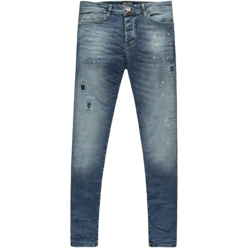 Cars Aron super skinny damage dark used blue denim