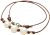 CATHERINE MICHIELS Kettingen – Collier 3 perles d?Eau blanches Perles or 14kt Cla in multi