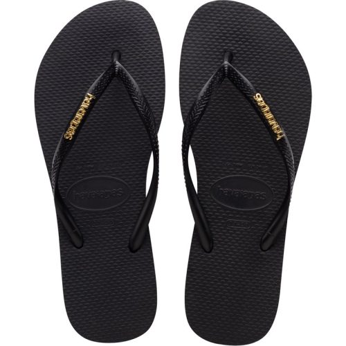 Havaianas Slim logo metallic