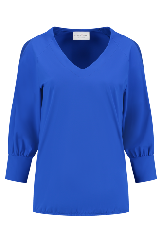 Helena Hart 7570 Top Hollie Transfer T-shirt Lange Mouw Electric Blue