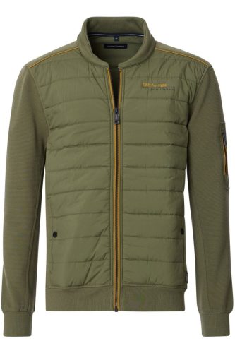 Casa Moda Sweatjacket groen, Effen