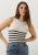 Penn & Ink Top Dames Singlet Stripe