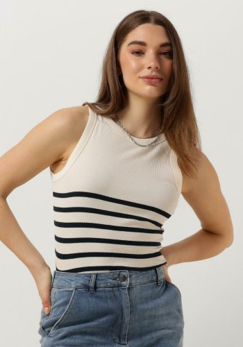 Penn & Ink Top Dames Singlet Stripe