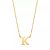 Isabel Bernard Kettingen – Le Marais Chloé 14 Karat Initial Necklace Letter K in gold