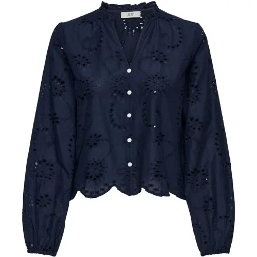 Jacqueline de Yong Ditte l/s embroderie shirt