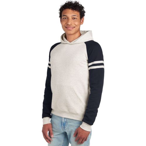 Jerzees Colours Heren colour block nublend hoodie