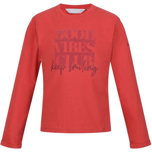 Regatta Kinderen/kinderen wenbie iii good vibes club t-shirt met lange mouwen