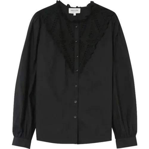 Grace & Mila Broderie blouse liege