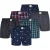 Phil & Co Wijde boxershorts heren geweven katoen pack 6-pack d410