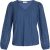 Vila Viferya v-neck ls top kobalt