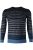 Marvelis Casual Regular Fit Trui blauw, Horizontale strepen