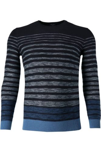 Marvelis Casual Regular Fit Trui blauw, Horizontale strepen