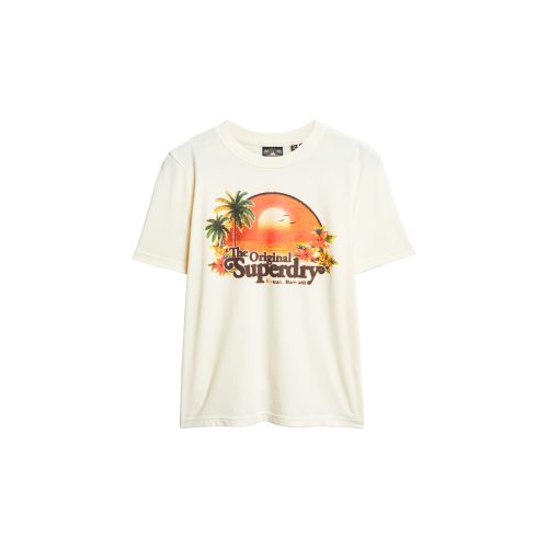 Dames-T-shirt Superdry Travel Souvenir